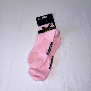 Dr. Martens Pink Bow Socks Cotton Blend Logo Ankle Socks Medium large AD044650